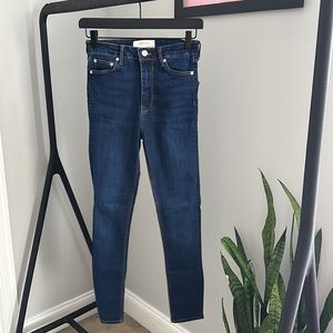 Zara Dark Blue Denim Skinny Jeans Size 4